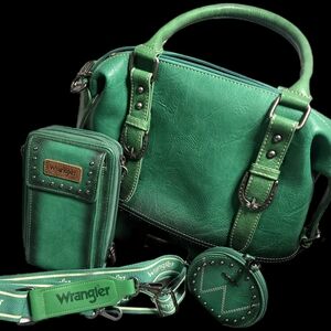 Wrangler Emerald Green Women's Shoulder Bag Set